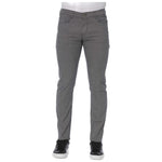 Trussardi Jeans Gray Cotton Men Pant