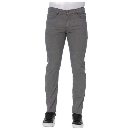 Trussardi Jeans Gray Cotton Men Pant