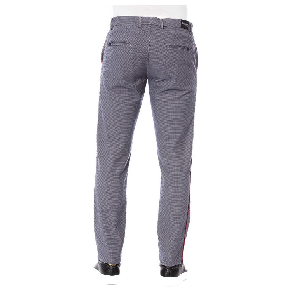 Trussardi Jeans Blue Cotton Men's Trouser