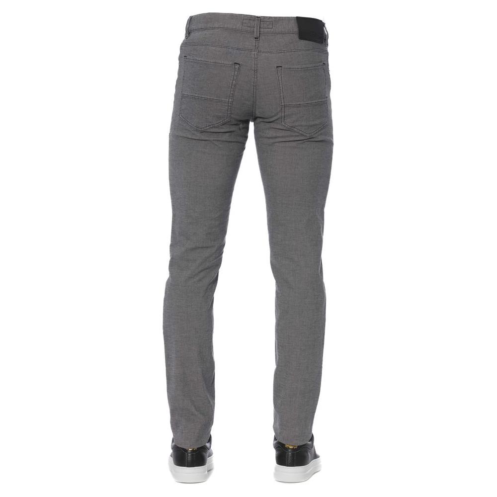 Trussardi Jeans Gray Cotton Men's Pants