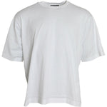 Dolce & Gabbana White Cotton Short Sleeves Crewneck T-shirt