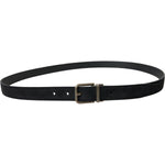Dolce & Gabbana Black Goat Leather Antique Metal Buckle Belt BEL9095-110