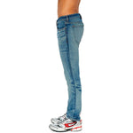 Diesel Blue Cotton Men Skinny Jean