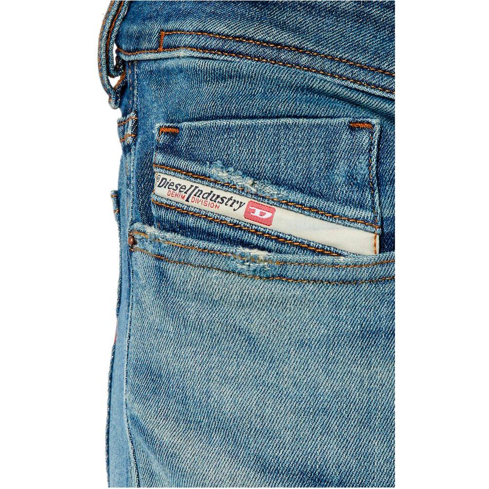 Diesel Blue Cotton Men's Skinny Jean