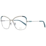 Emilio Pucci Multicolor Women Glasses Frame with full-rim butterfly design, metal frame, and demo lenses. Includes branded case.