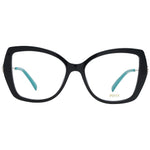 Emilio Pucci Black Women Glasses Frame with full-rim black plastic butterfly shape, size 53-16-140, includes branded case.