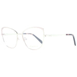 Emilio Pucci Rose Gold Women Glasses Frame, full-rim cat eye style, metal frame, demo lenses, branded case included