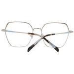 Emilio Pucci Gold Women Glasses Frame in full-rim metal with square design, featuring a 54-17-140 frame size and demo lenses.
