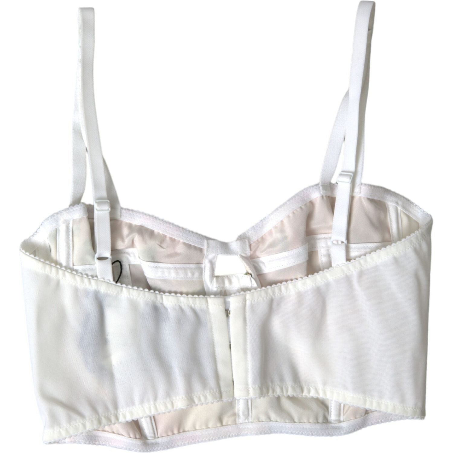 بلوزة قصيرة من مزيج الحرير المزهر من دولتشي آند غابانا