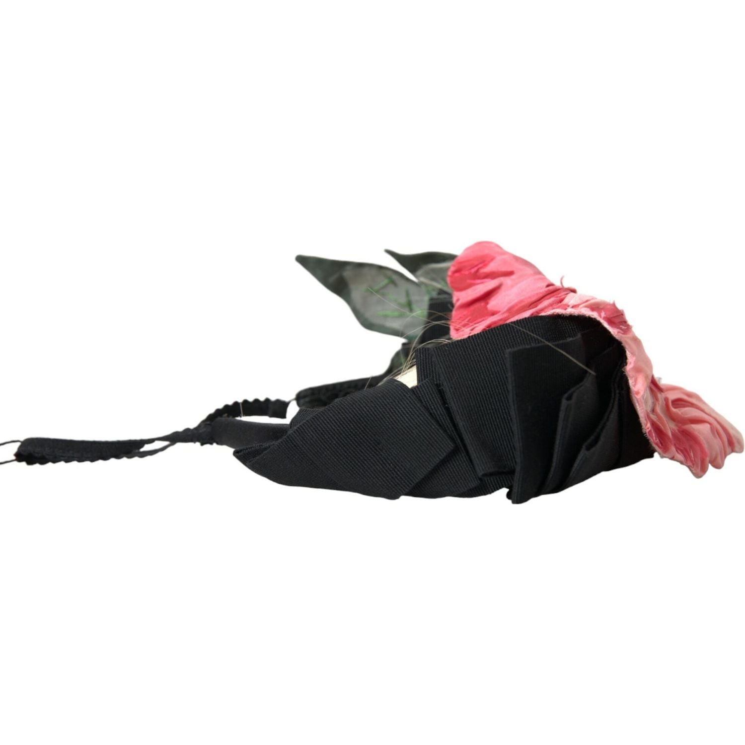 دولتشي آند غابانا أسود فسكوزي شعر أبيض Parrucchiera عقال إكليل