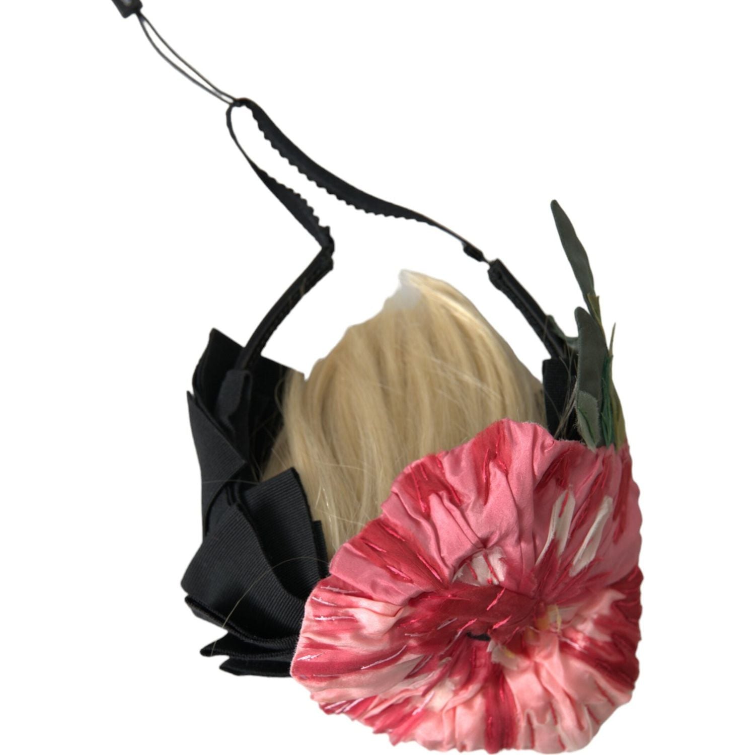 دولتشي آند غابانا أسود فسكوزي شعر أبيض Parrucchiera عقال إكليل