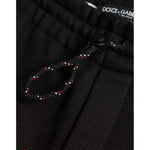 Dolce & Gabbana Red Leopard Print Cotton Bermuda Shorts
