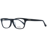 Max Mara Black Women Glasses Frame, full-rim rectangle style with demo lenses, includes branded case, size 56-13-140.