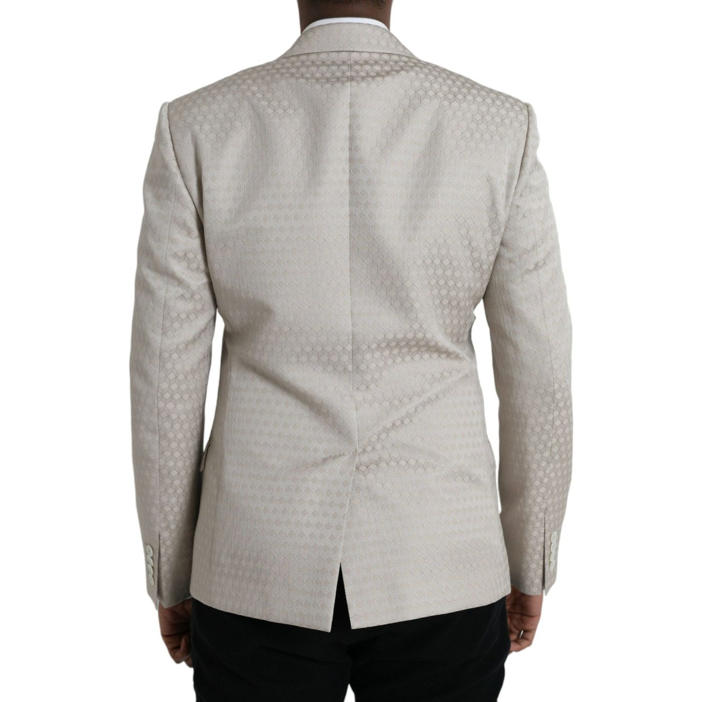 Dolce & Gabbana Beige MARTINI Single Breasted Coat Blazer JKT4015-48