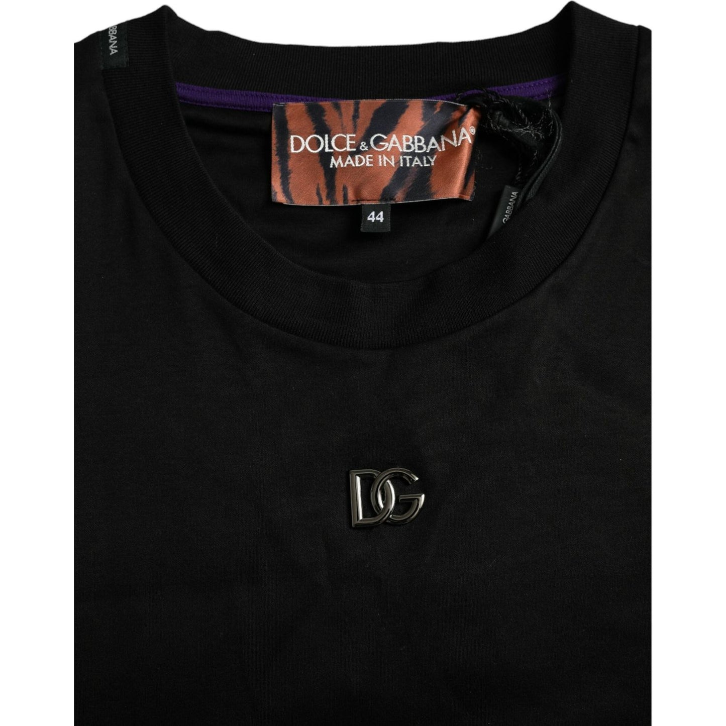 Dolce & Gabbana Multicolor Tiger Print Cotton Short Sleeves T-shirt