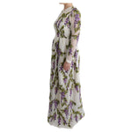 Dolce & Gabbana White Floral Embroidered Maxi Dress
