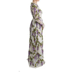 Dolce & Gabbana White Floral Embroidered Maxi Dress
