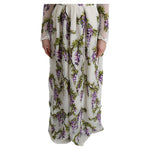 Dolce & Gabbana White Floral Embroidered Maxi Dress