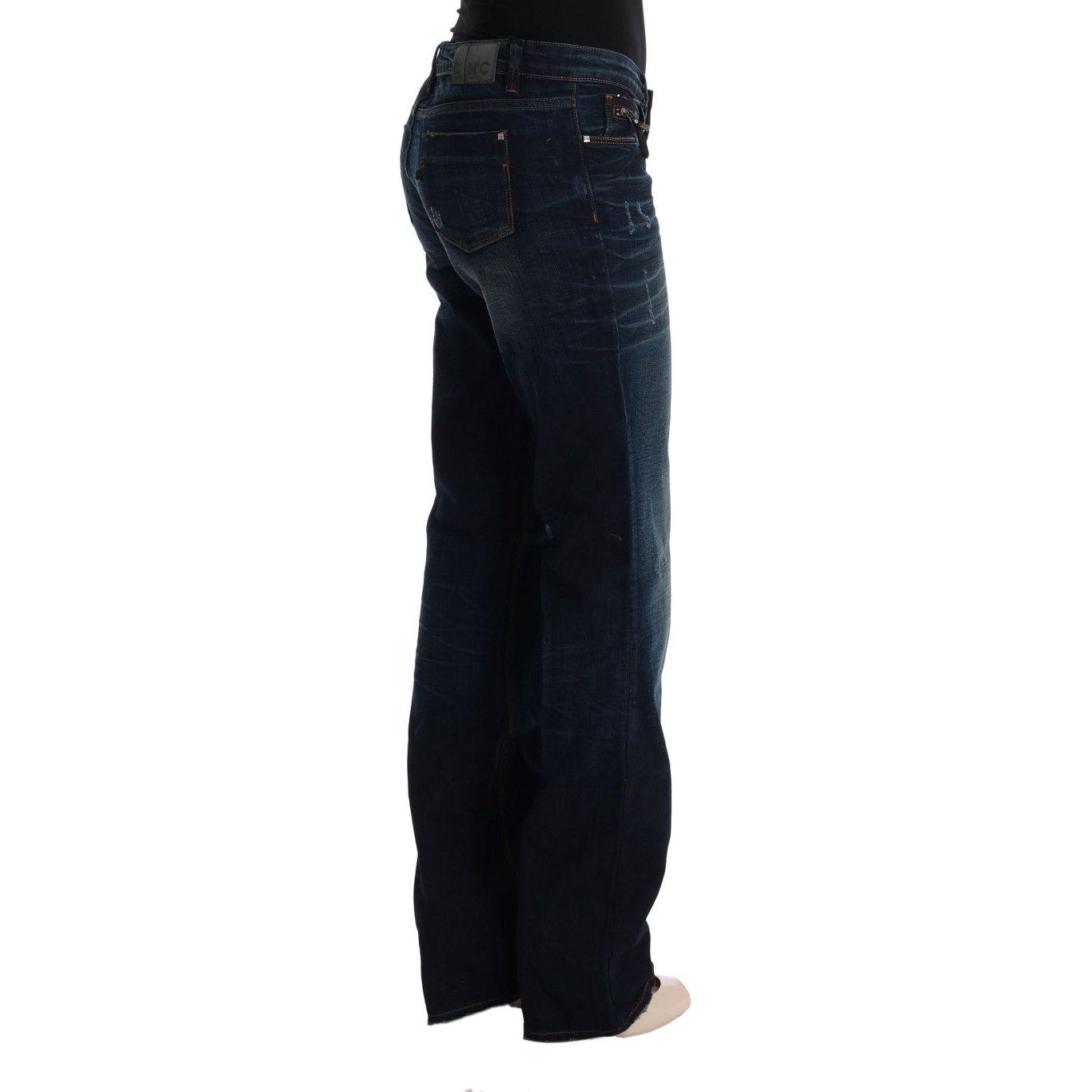 Costume National Blue Cotton Regular Fit Denim Jeans