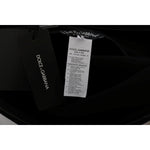 Dolce & Gabbana Black Wool Crystal Princess Dress Dolce & Gabbana Black
