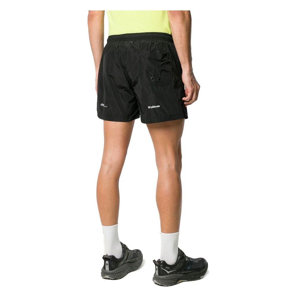 Marcelo Burlon Black Polyamide Men's Swimwear Boxer