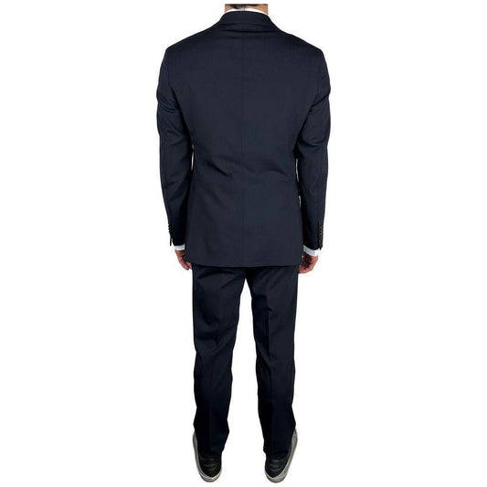 Aquascutum Blue Wool Men's Suit