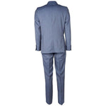 Made in Italy Blue Wool Men Suit Jacket Trouser Combo