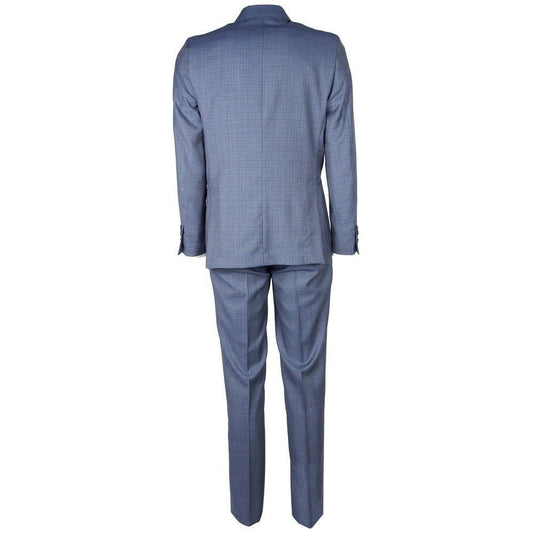 Made in Italy Blue Wool Men Suit ER-12991-IT48 | M
