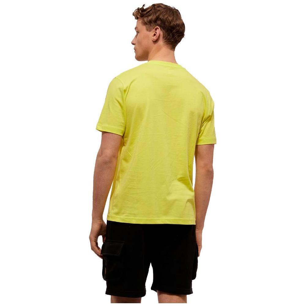 Refrigiwear Embossed Logo Cotton T-Shirt in Yellow RE-12618-XXL