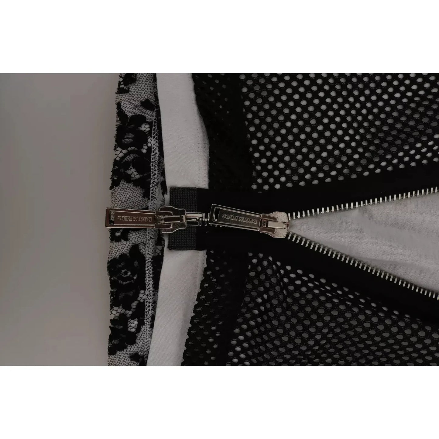 Dsquared² Black White Crew Neck Sleeveless Cotton Blouse JKT515-38