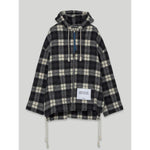 Palm Angels Black Cashmere Men Sweater with Hood