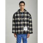 Palm Angels Black Cashmere Men Sweater with Hood