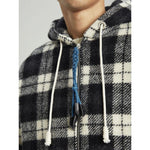 Palm Angels Black Cashmere Men Sweater with Hood