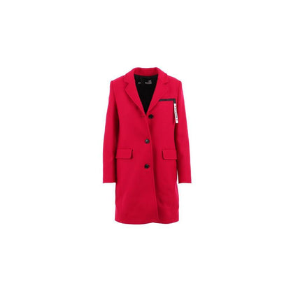 Love Moschino Red Wool Women Coat