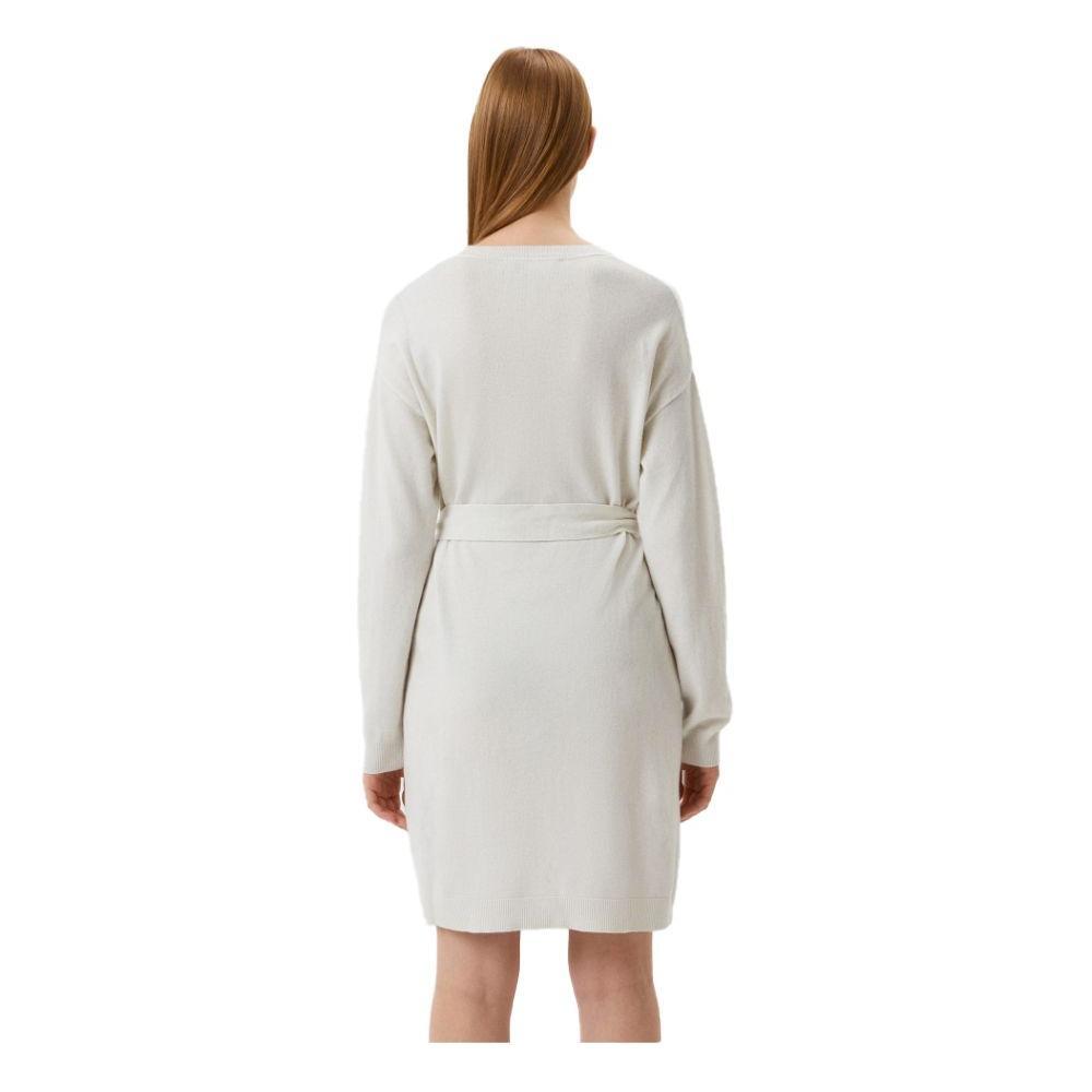 Love Moschino Elegant Embroidered Wool Blend Long Dress