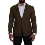 Dsquared² Green Single Breasted Men Coat Blazer Jacket JKT3544-48