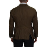 Dsquared² Green Single Breasted Men Coat Blazer Jacket JKT3544-48