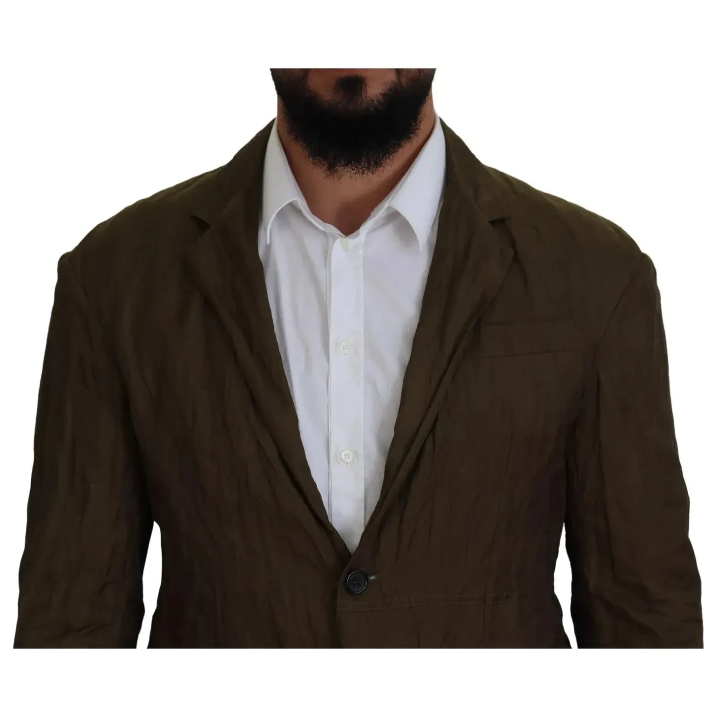 Dsquared² Green Single Breasted Men Coat Blazer Jacket JKT3544-48