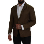 Dsquared² Green Single Breasted Men Coat Blazer Jacket JKT3544-48