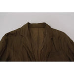 Dsquared² Green Single Breasted Men Coat Blazer Jacket JKT3544-48