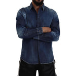 Dsquared² Blue Tattered Crystal Embellished Denim Shirt JKT3532-48