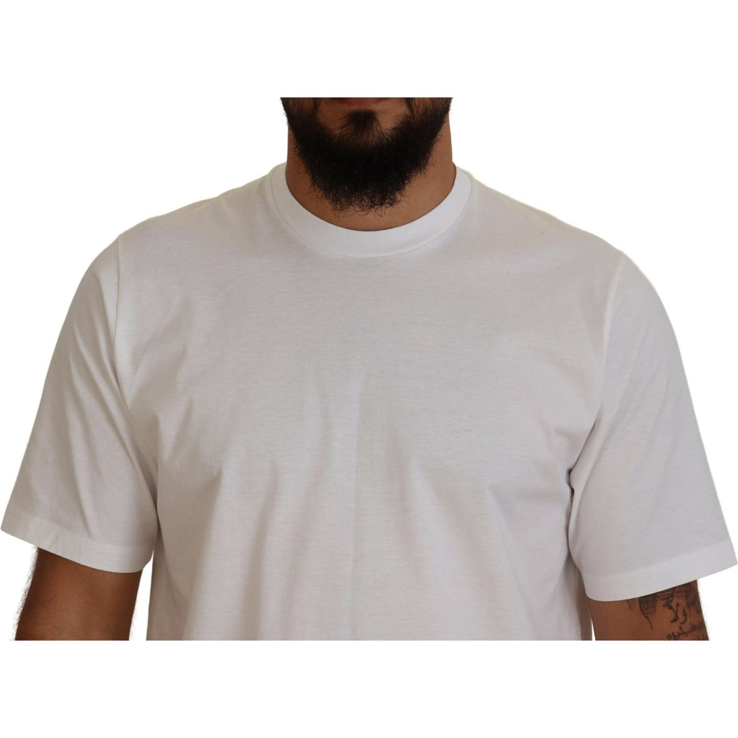Dsquared² White Cotton Short Sleeves Crewneck T-shirt TSH83515-48