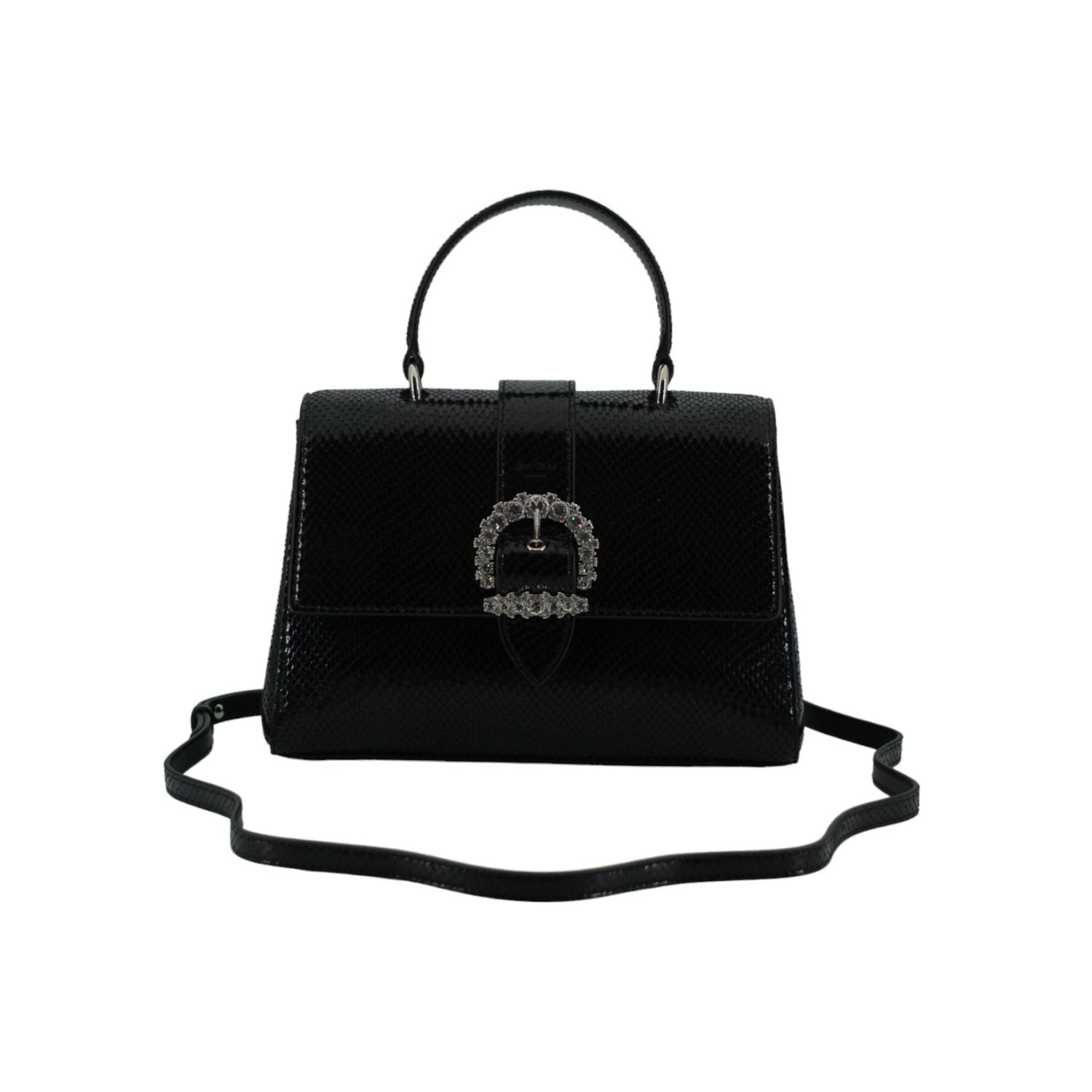 Front view with bag zipped and handles upright.