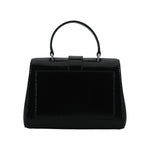 Jimmy Choo Black Leather Top Handle Shoulder Bag