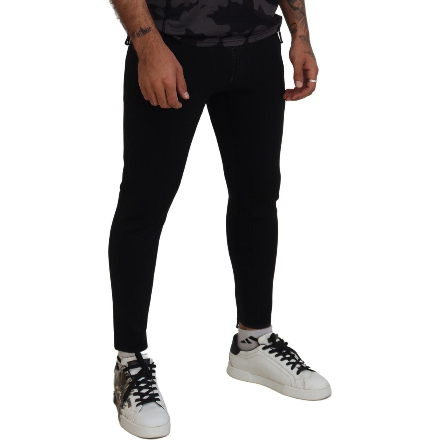 بنطال Dsquared² بقصة Slim Fit من البولي أميد بطبعة شعار