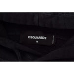 Dsquared² Black Cotton Hooded Printed Men Pullover Sweater TSH83479-48