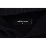Dsquared² Black Cotton Hooded Printed Men Pullover Sweater