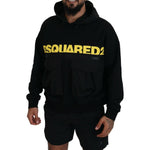 Dsquared² Black Cotton Hooded Printed Pullover Sweater TSH83488-48