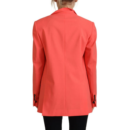 Dsquared² Pink Double Breasted Coat Blazer Jacket 1728,67345645728,Blazers - Suits & Blazers - Clothing,Clothing,Dsquared²,IT38 | XS,Jackets & Coats - Women - Clothing,Material: 54% Polyester 44% Virgin Wool 2% Elastane,Pink,Preowned / Defect,Suits & Blaz