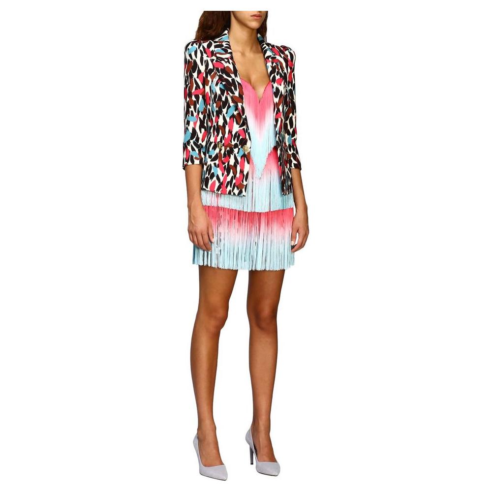 فستان نسائي من البوليستر باللون الوردي من Elisabetta Franchi